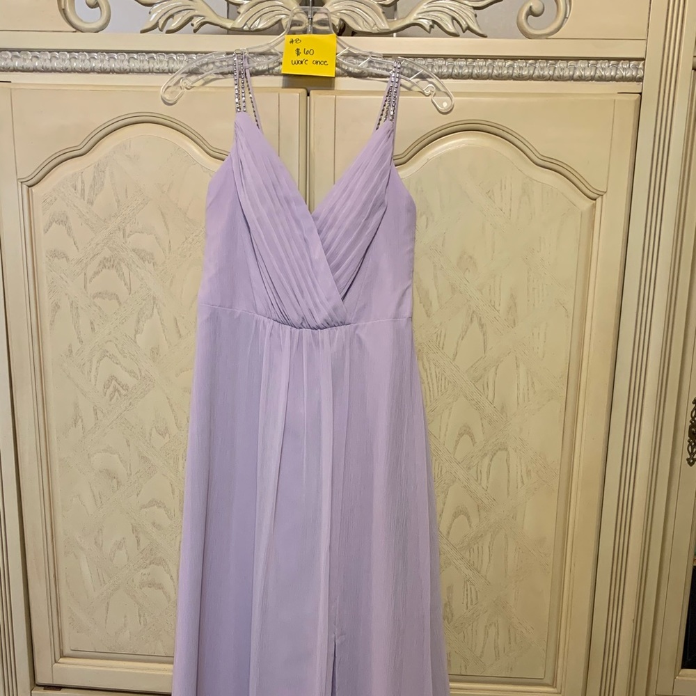 Lavender with Diamond Straps Dress